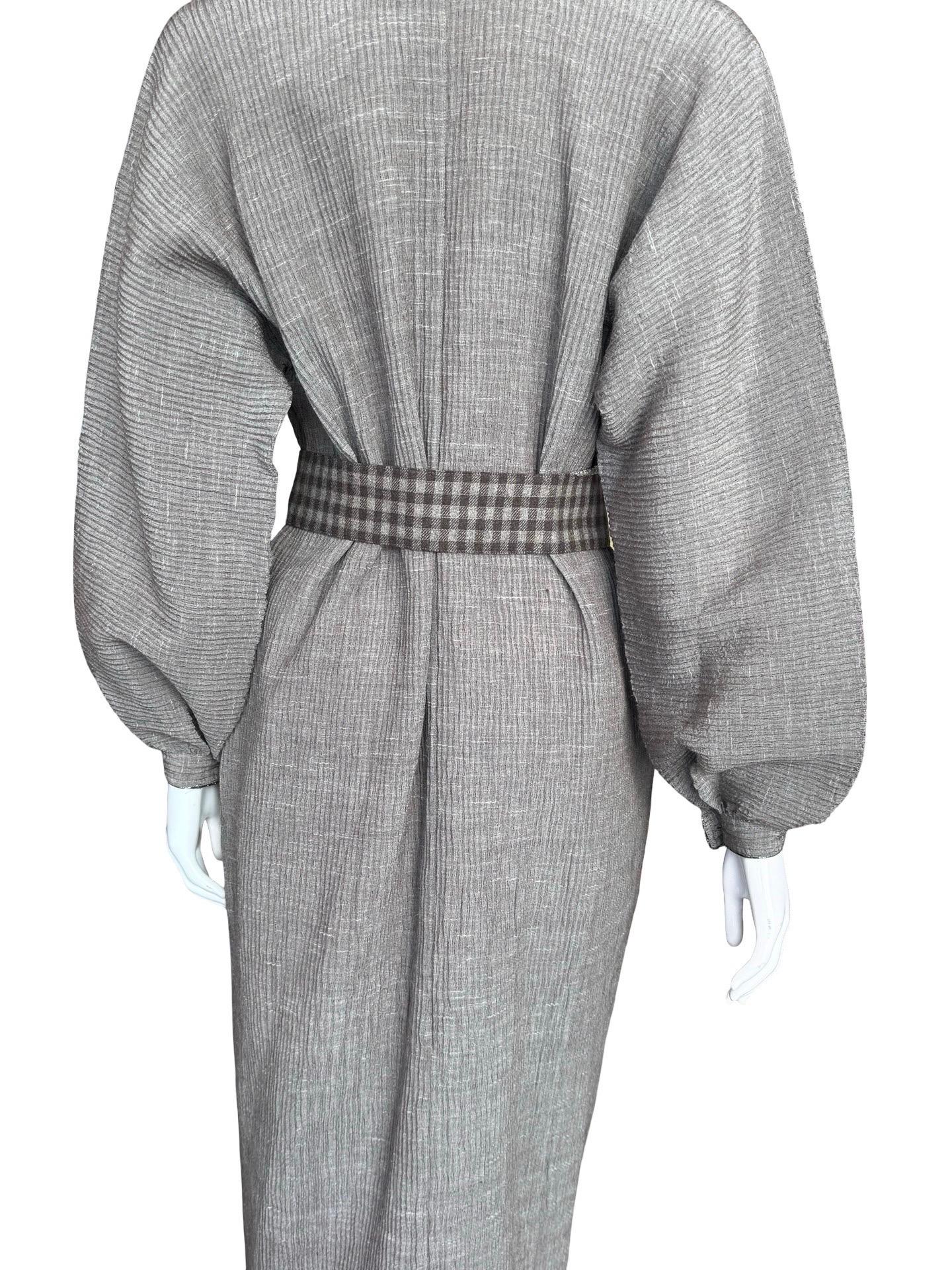 1970s Geoffrey Beene Crinkle Caftan For Sale 8