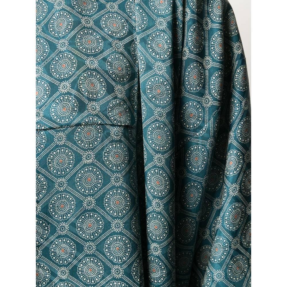 1970s Geometric Fancy Silk Kimono In New Condition In Lugo (RA), IT