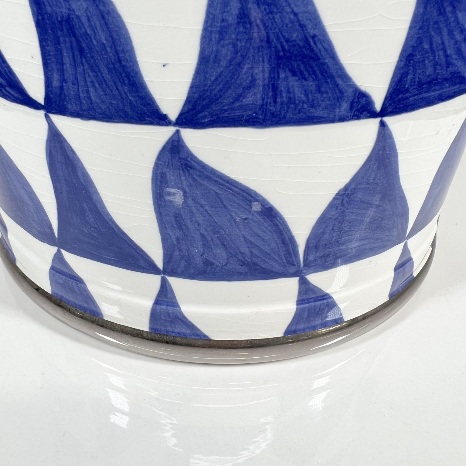 Italian 1970s Geometric Planter Pot by Tiffany & Co Este Ceramiche, Italy