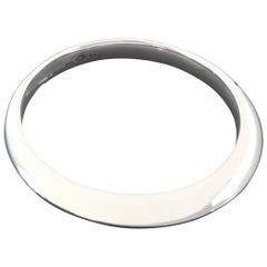 1970s Georg Jensen Nanna Ditzel Scandinavian Modernist Silver Bangle #168