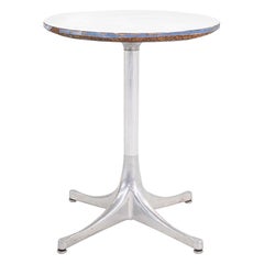 1970s George Nelson for Herman Miller Pedestal Side Table with Aluminum Base