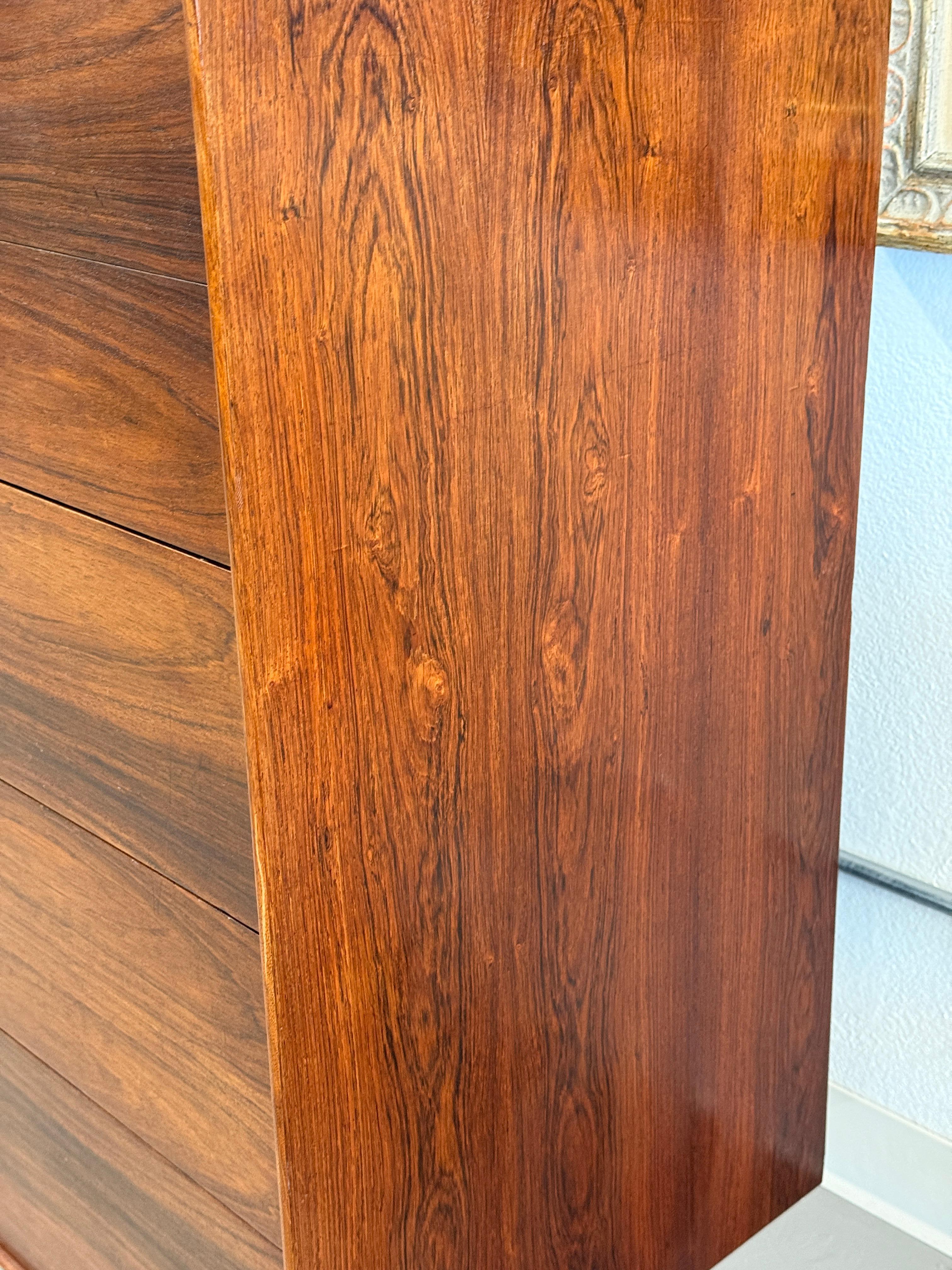 Mid-Century moderno George Nelson del 1970, cassapanca in palissandro con bordo sottile in vendita