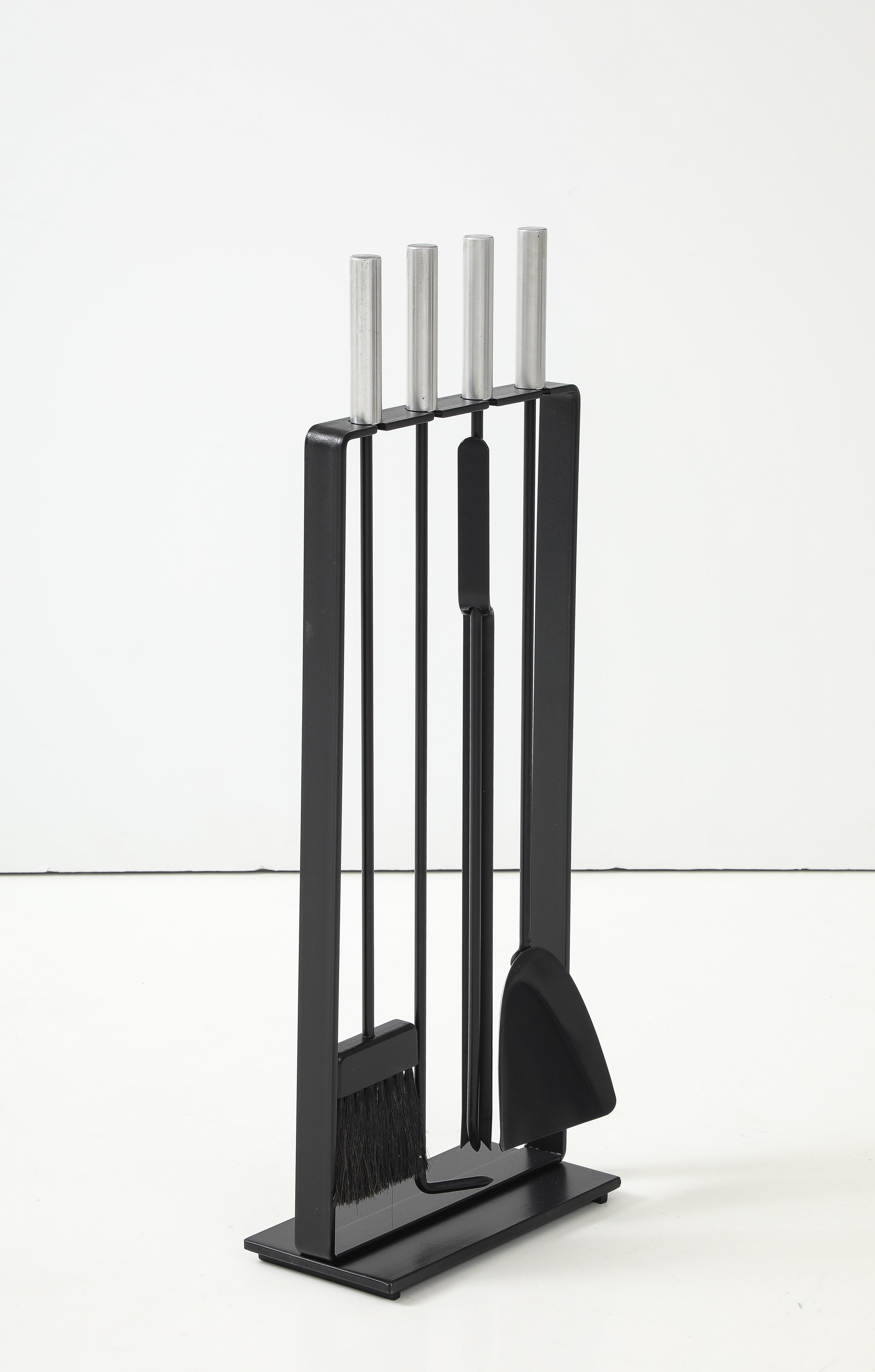 Mid-Century Modern Outils de cheminée modernistes de style George Nelson des années 1970 en vente