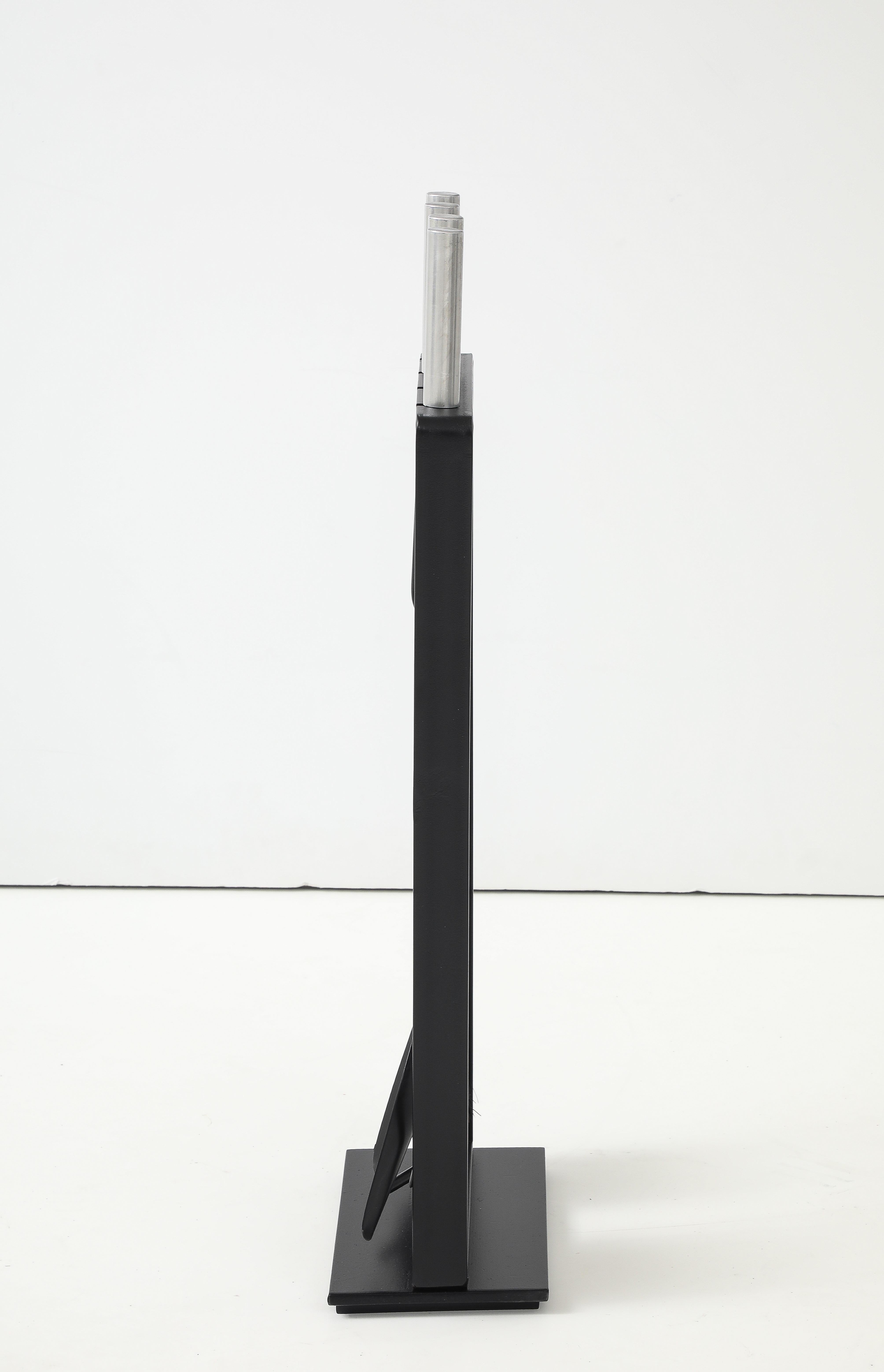 Outils de cheminée modernistes de style George Nelson des années 1970 en vente 2