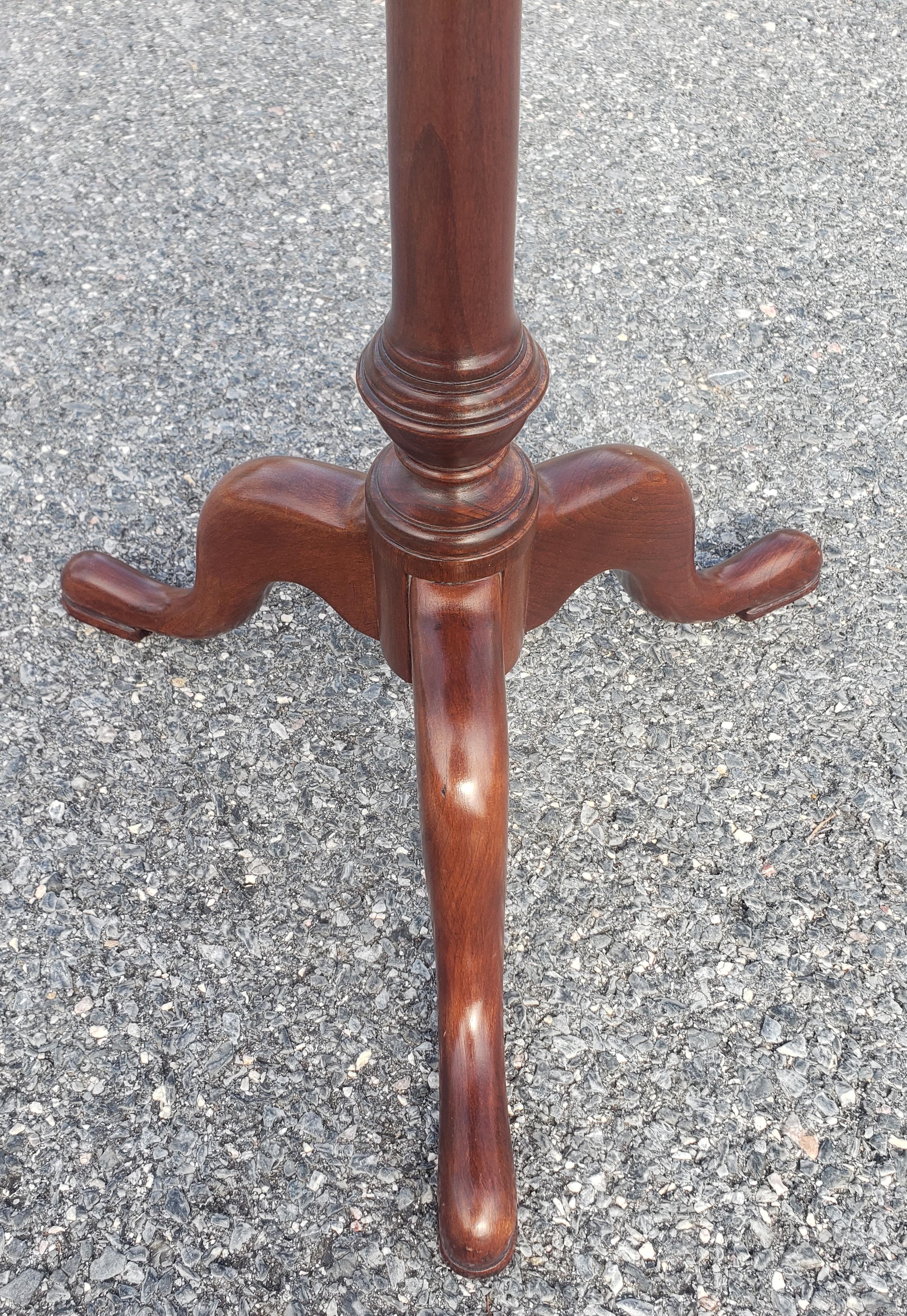 Hand-Crafted 1970s George White Handcrafted for the Barley Collection Cherry Candle Stand For Sale