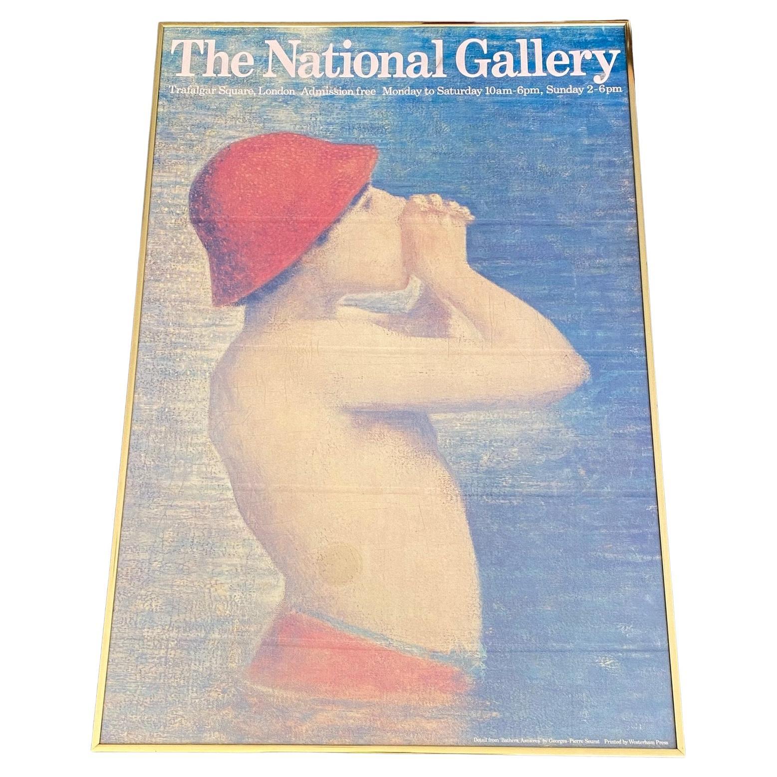 1970s Georges Seurat - Bathers, Asnières - The National Gallery, London Print  For Sale