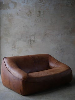 Gerard Van Den Berg "Ringo", divano in pelle cognac degli anni '70