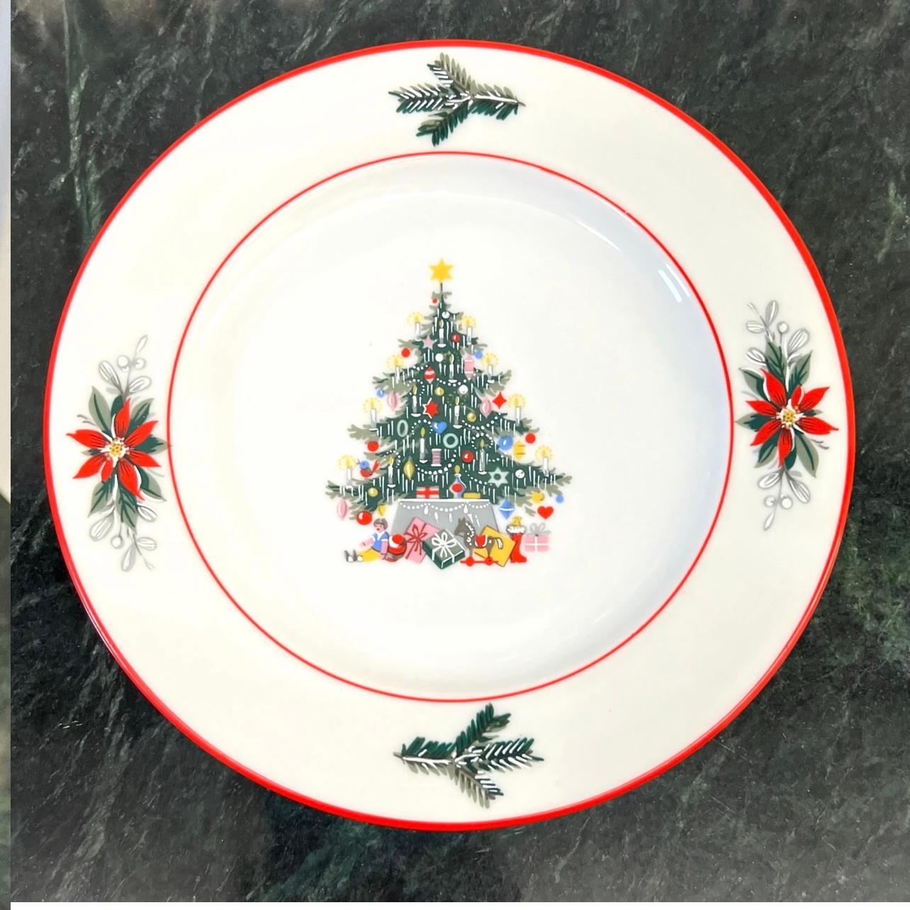 Autre Assiettes à dessert Schumann noel de Noël allemand des années 1970 - Lot de 14 en vente
