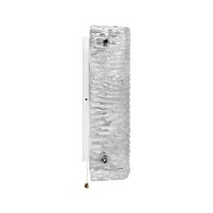 1970s German Kaiser Leuchten Ripple Glass Sconce