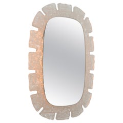 1970s German Lucite Illuminated Mirror