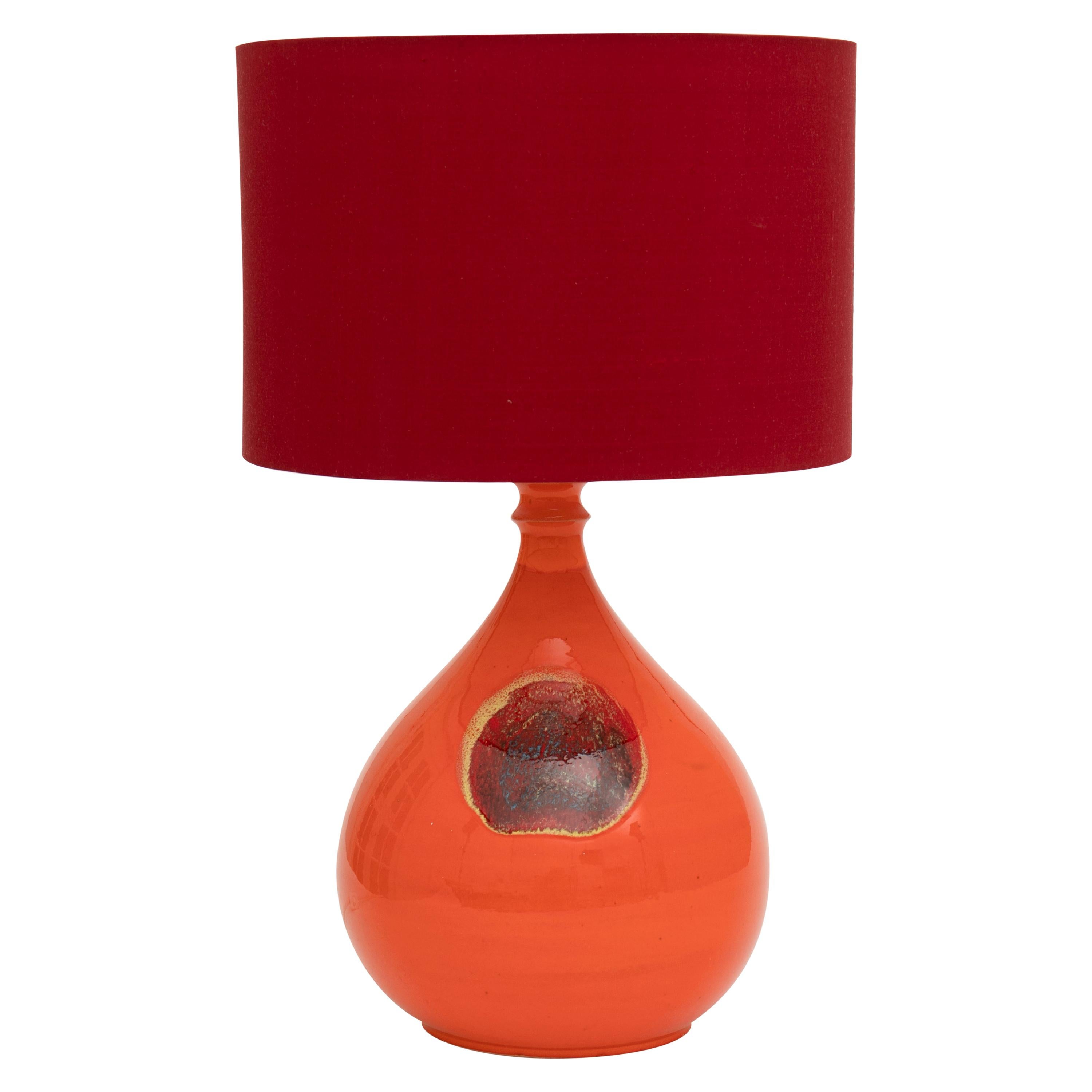 1970s German Orange Ceramic Rosenthal 
Studio Line
 designed by Bjørn Wiinblad