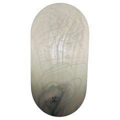 1970er Jahre Deutsch Peill & Putzler Frosted Lozenge-Shaped Glass Wall Lights 4 Avail