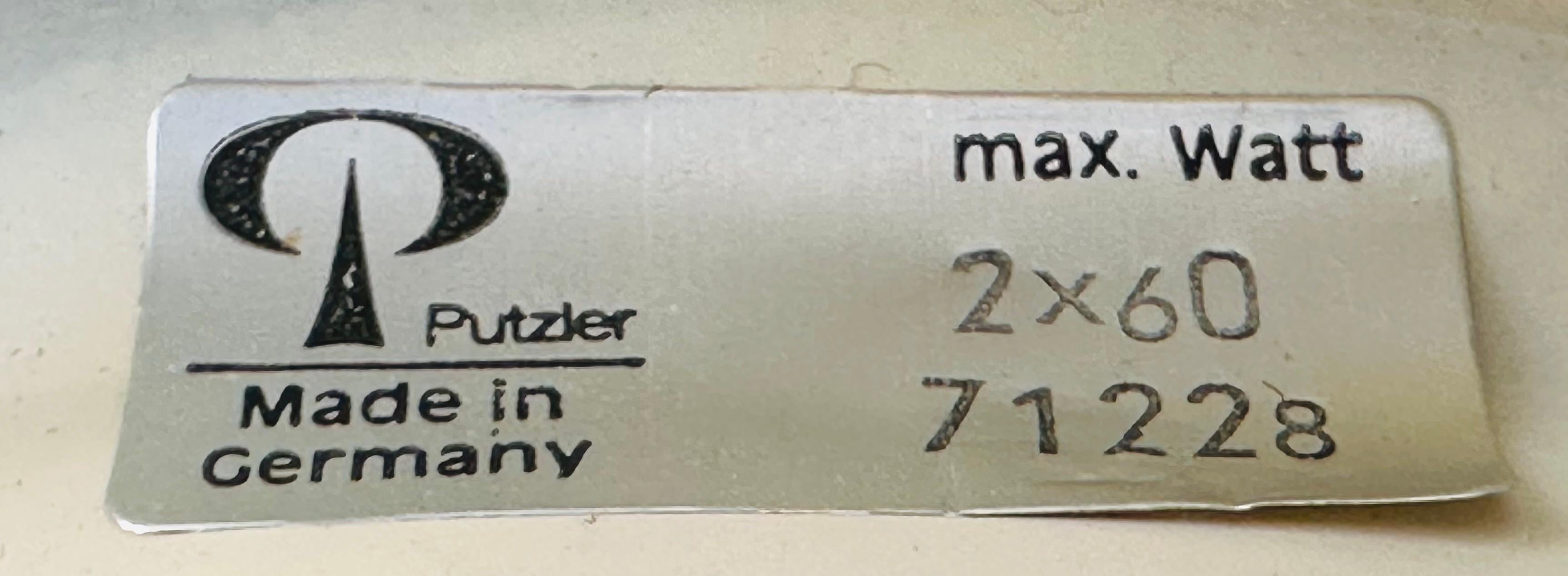 Applique murale ou encastrée allemande Peill & Putzler de l'ère spatiale des années 1970 en vente 8