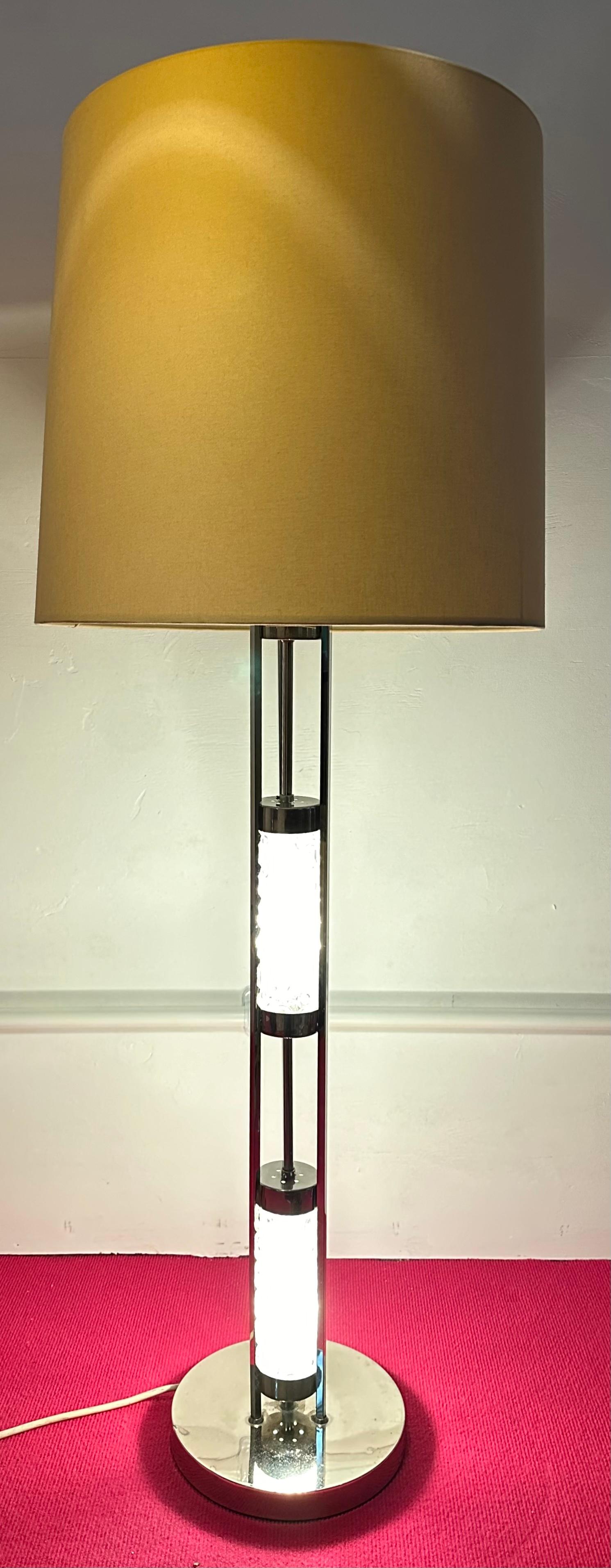 Mid-Century Modern 1970s German Richard Essig for Besigheim Illuminated Floor or Table Lamp For Sale