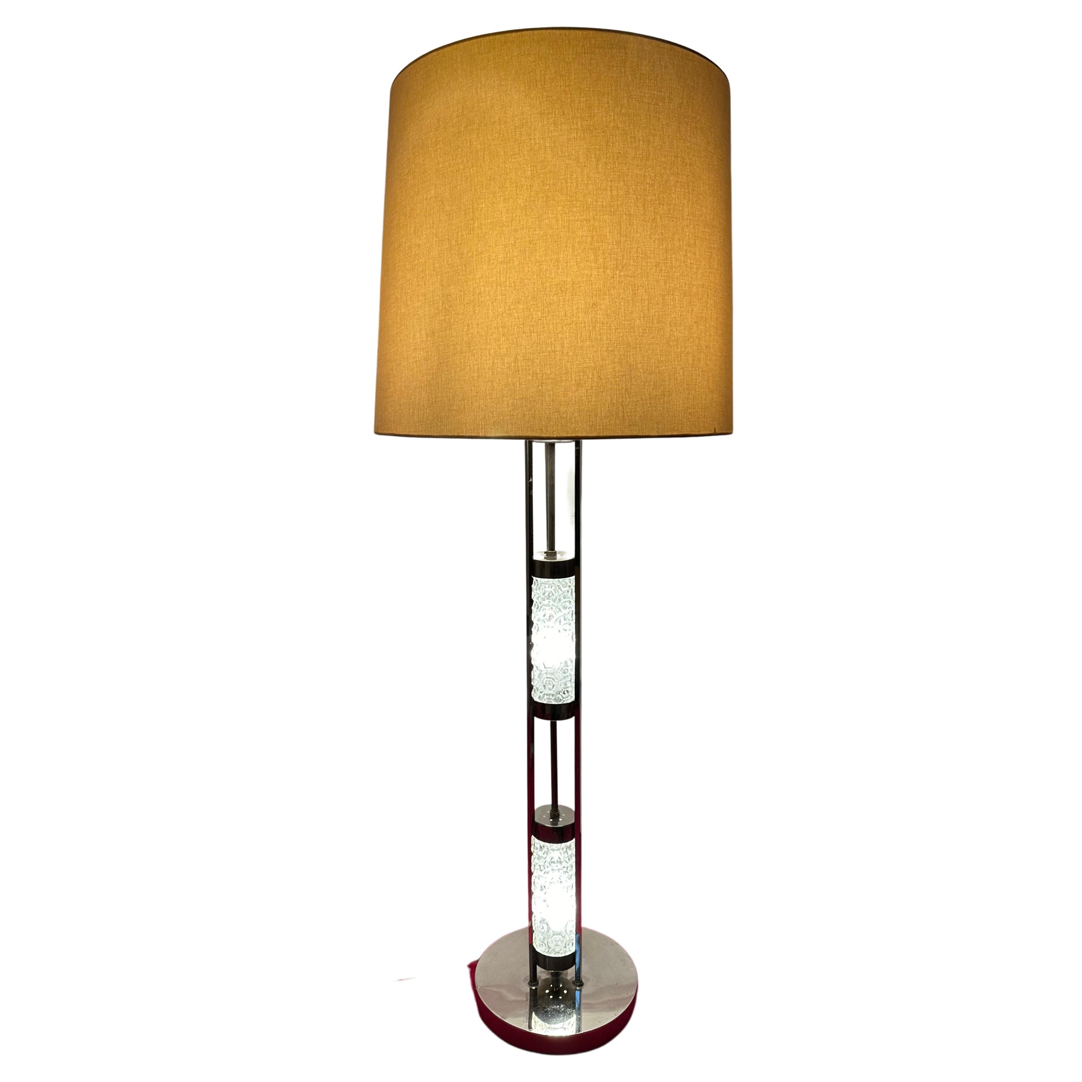Lampadaire ou lampe de table enluminée allemande Richard Essig pour Besigheim des années 1970