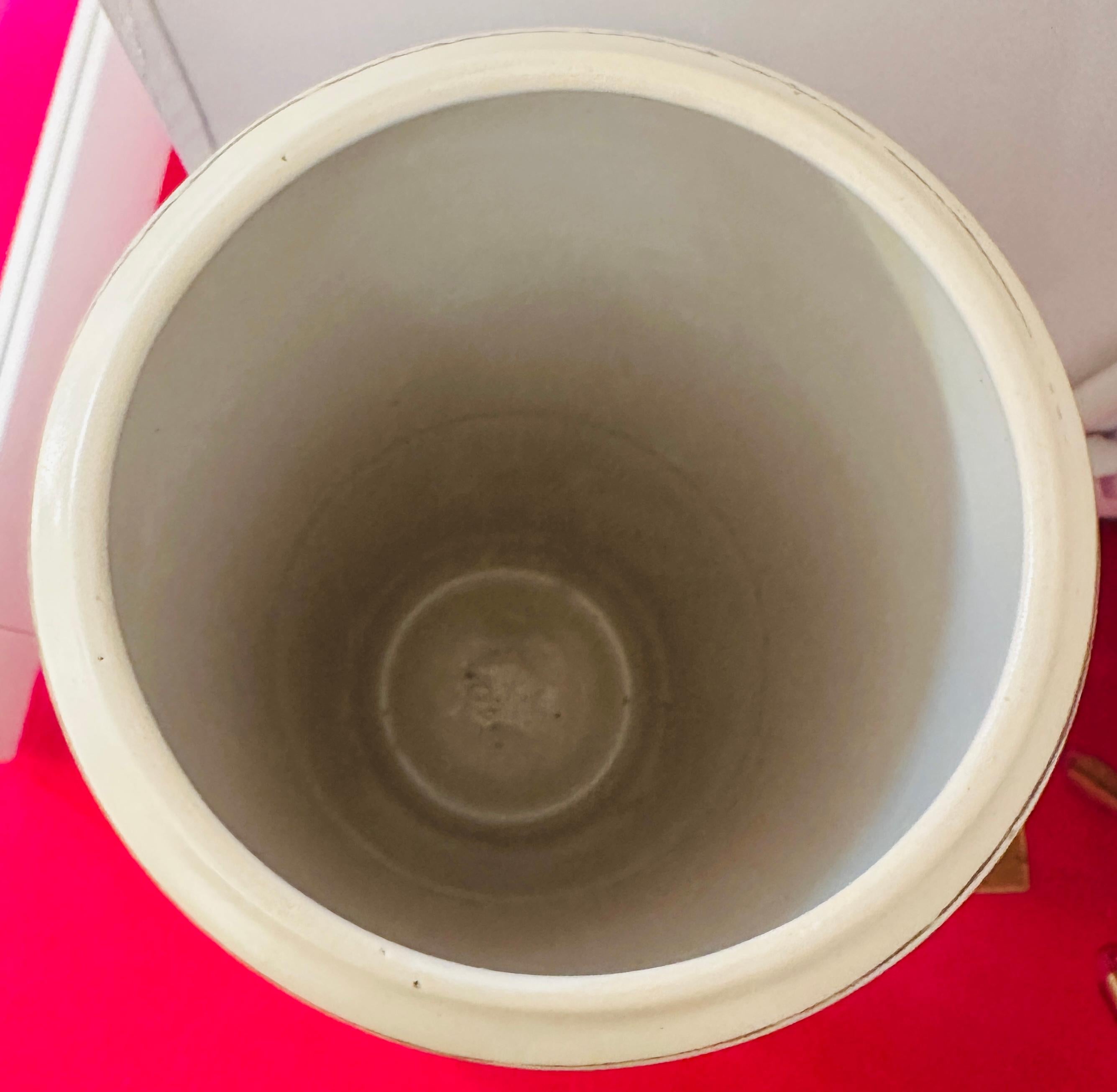 Vaso in ceramica a strisce di lava grassa Scheurich Keramik degli anni '70 n. 553 52 in vendita 10