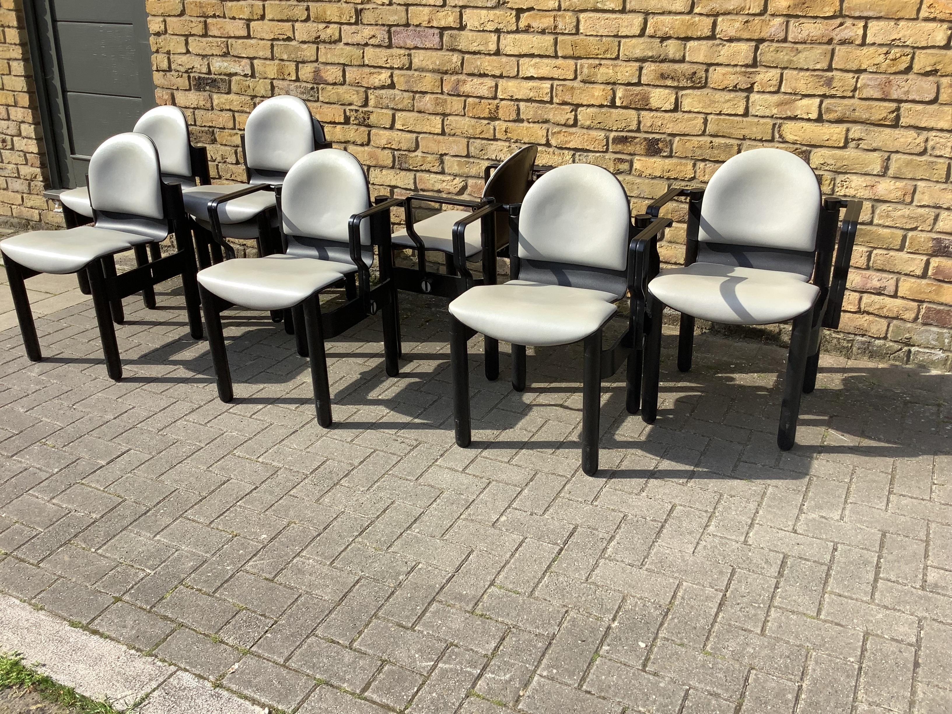 Mid-Century Modern 1970’s German set of chairs by Gerd Lange For Sale
