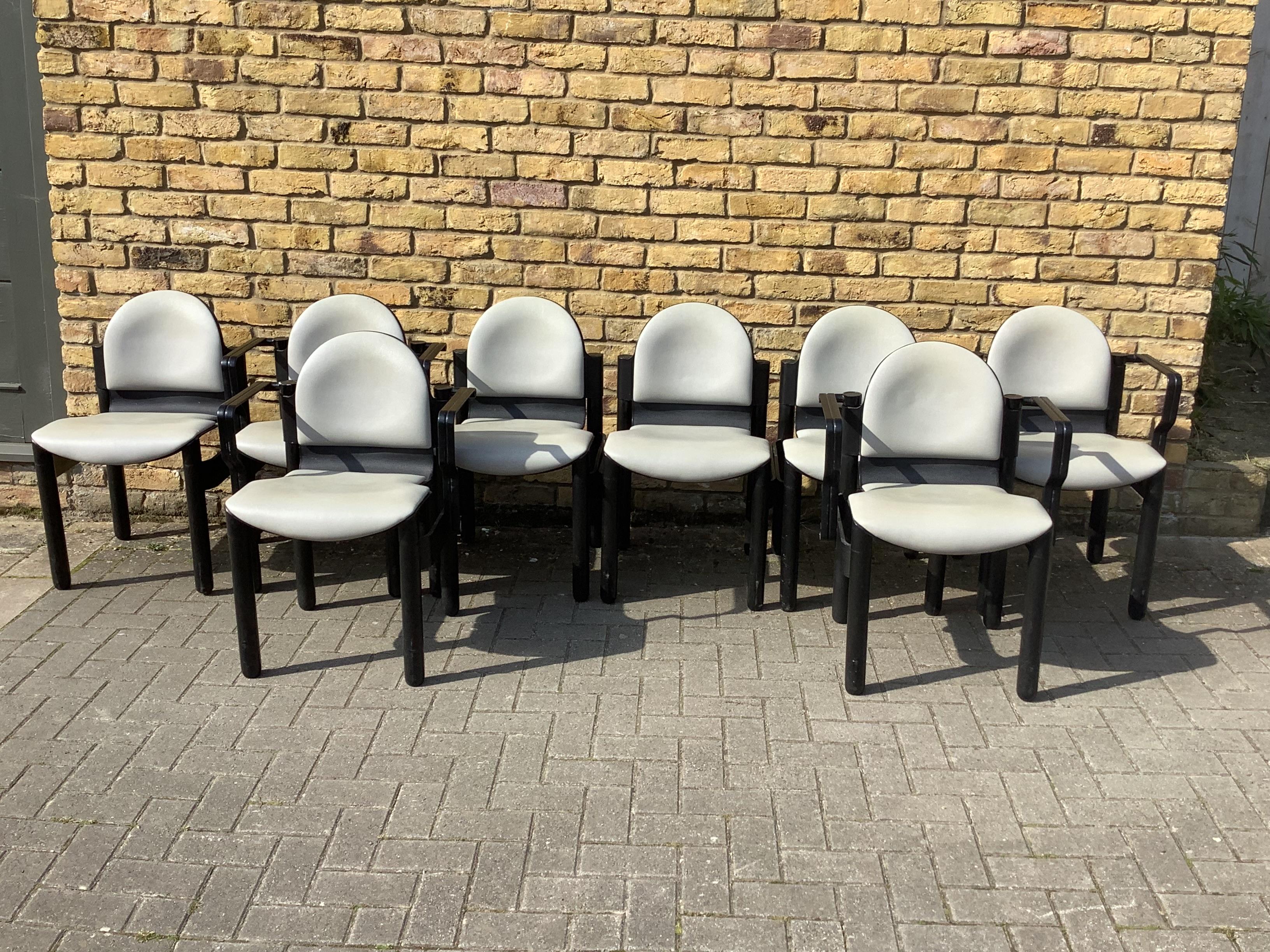 1970’s German set of chairs by Gerd Lange For Sale 1