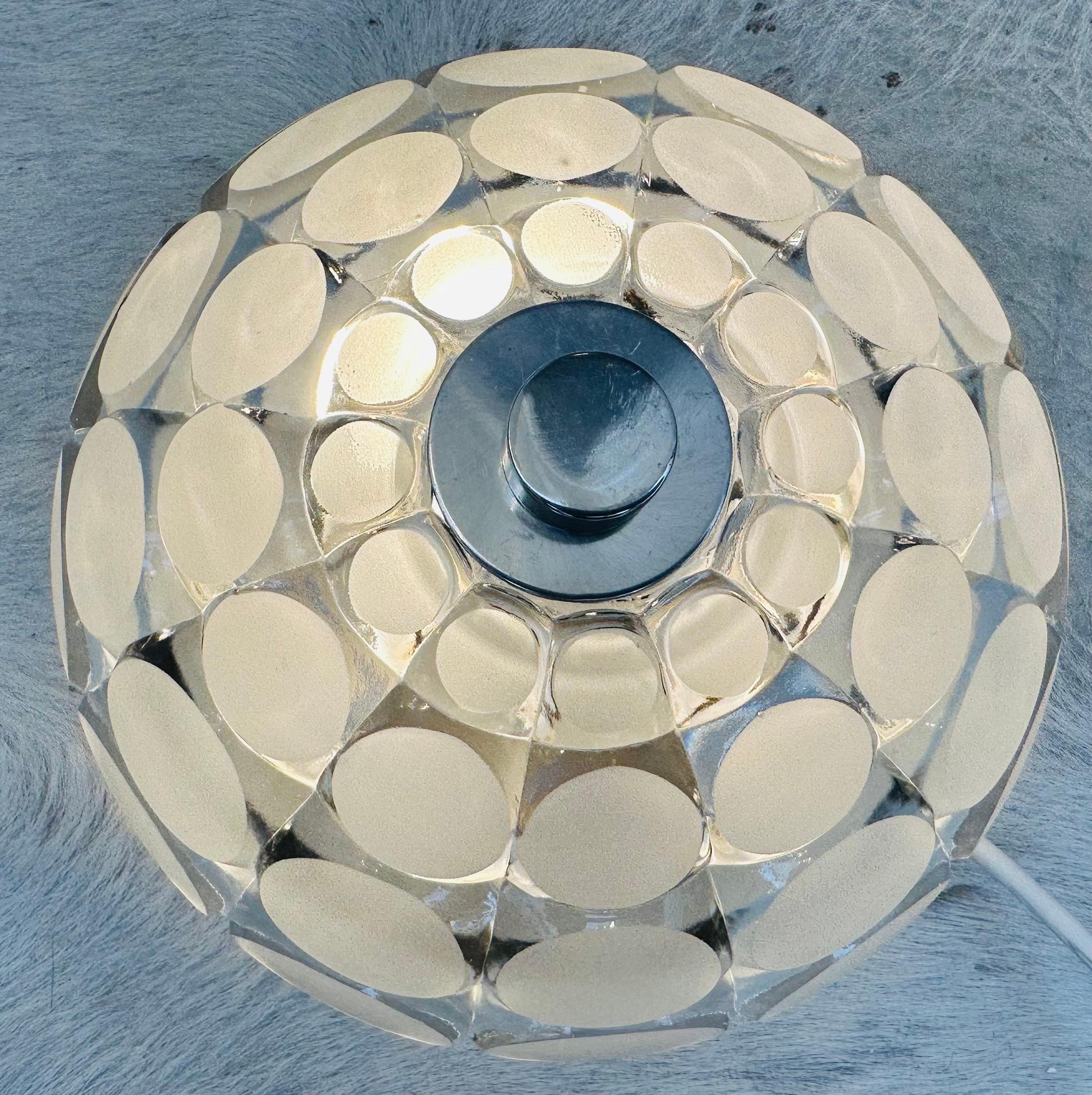 1970s German Small Peill & Putzler Wall or Ceiling Glass Lights, 3 Available For Sale 4