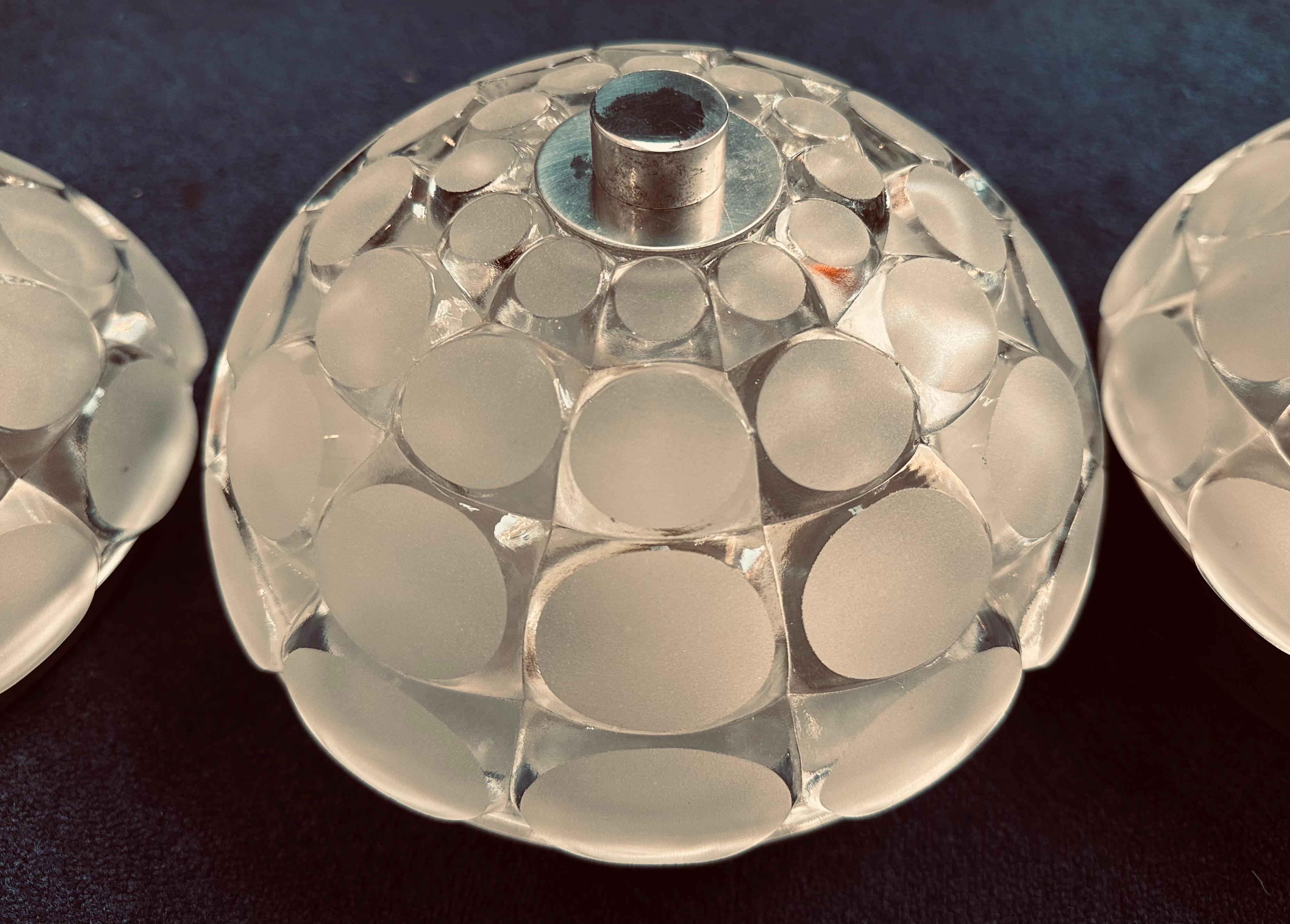 1970s German Small Peill & Putzler Wall or Ceiling Glass Lights, 3 Available For Sale 12