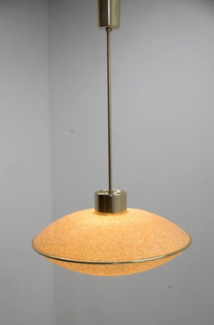 1970s German Space Age UFO Pendant Lamp in Textured Resin
