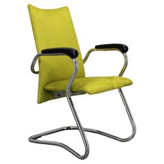 1970s German Tubular Armchair or Desk Chair, Restored