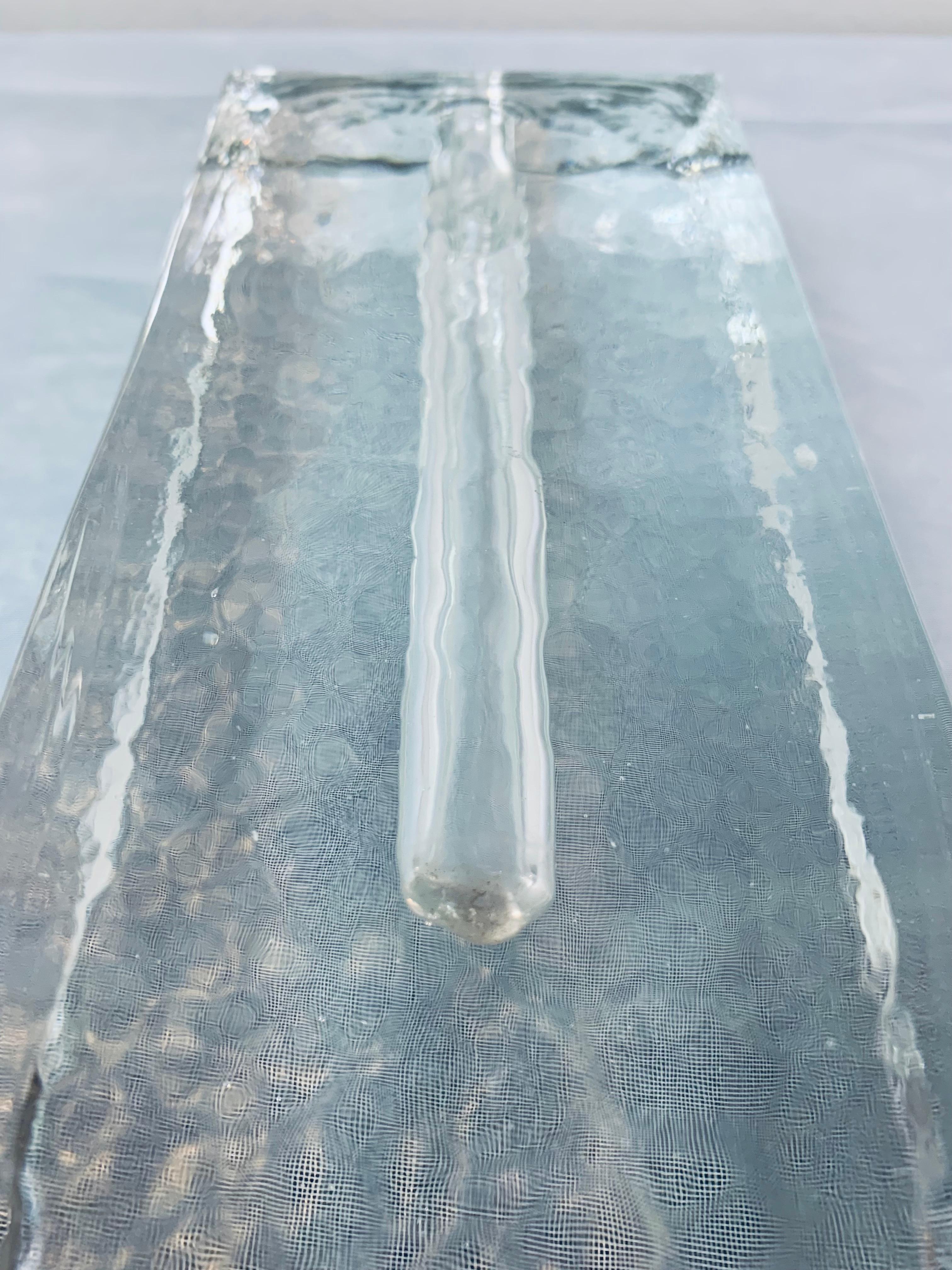 1970s German Wiesenthal Solifleur Bud Block Rectangular Glass Vase - Klaus Breit 5