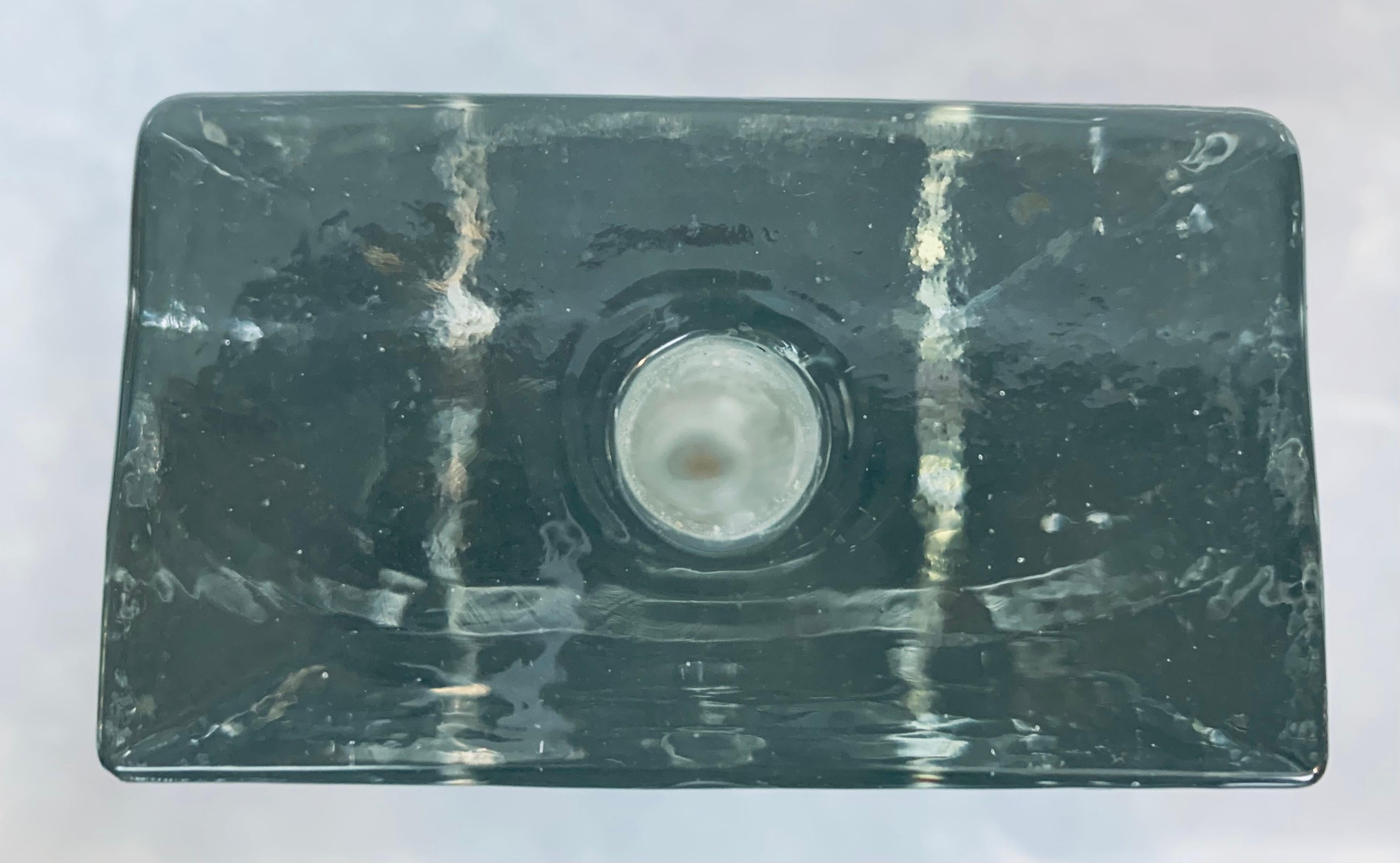 1970s German Wiesenthal Solifleur Bud Block Rectangular Glass Vase - Klaus Breit 6