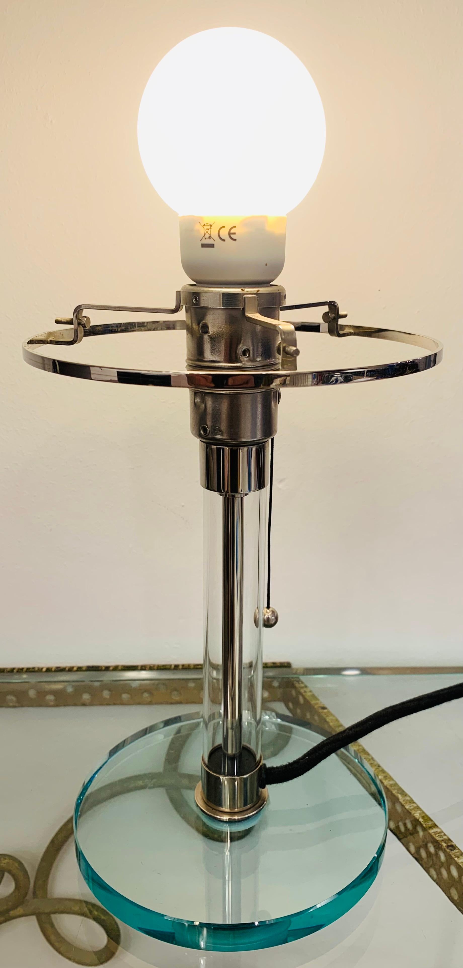 1970s German Wilhelm Wagenfeld WG 24 Opal Glass Domed Table Lamp for Tecnolumen 13