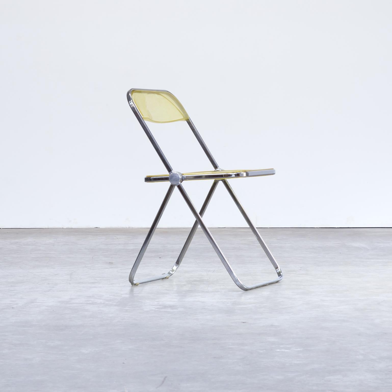 1970s Giancarlo Piretti Folding Chair for Castelli Set of 8 For Sale 5