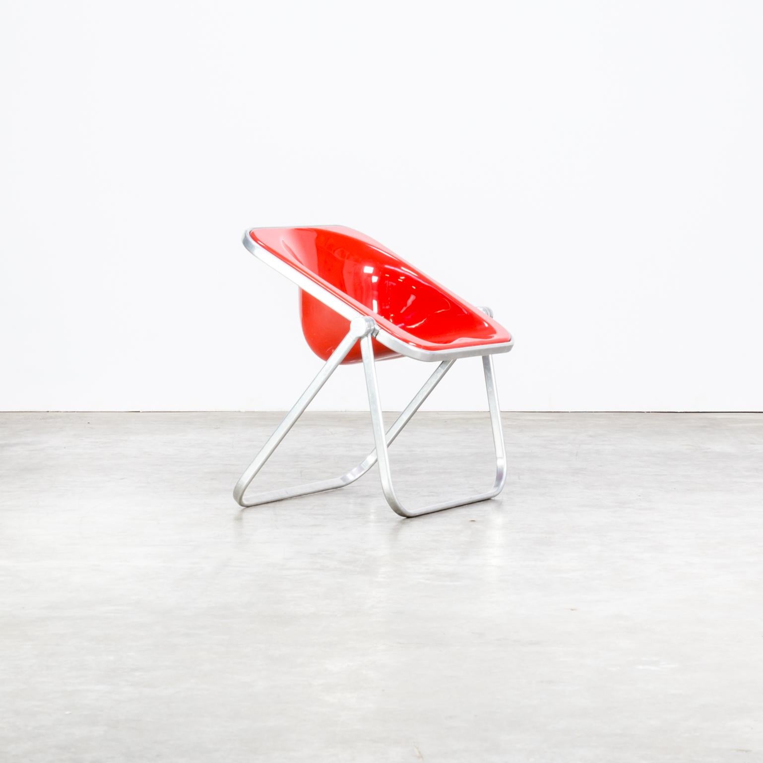 Italian 1970s Giancarlo Piretti ‘Plona’ Folding Chair for Castelli For Sale