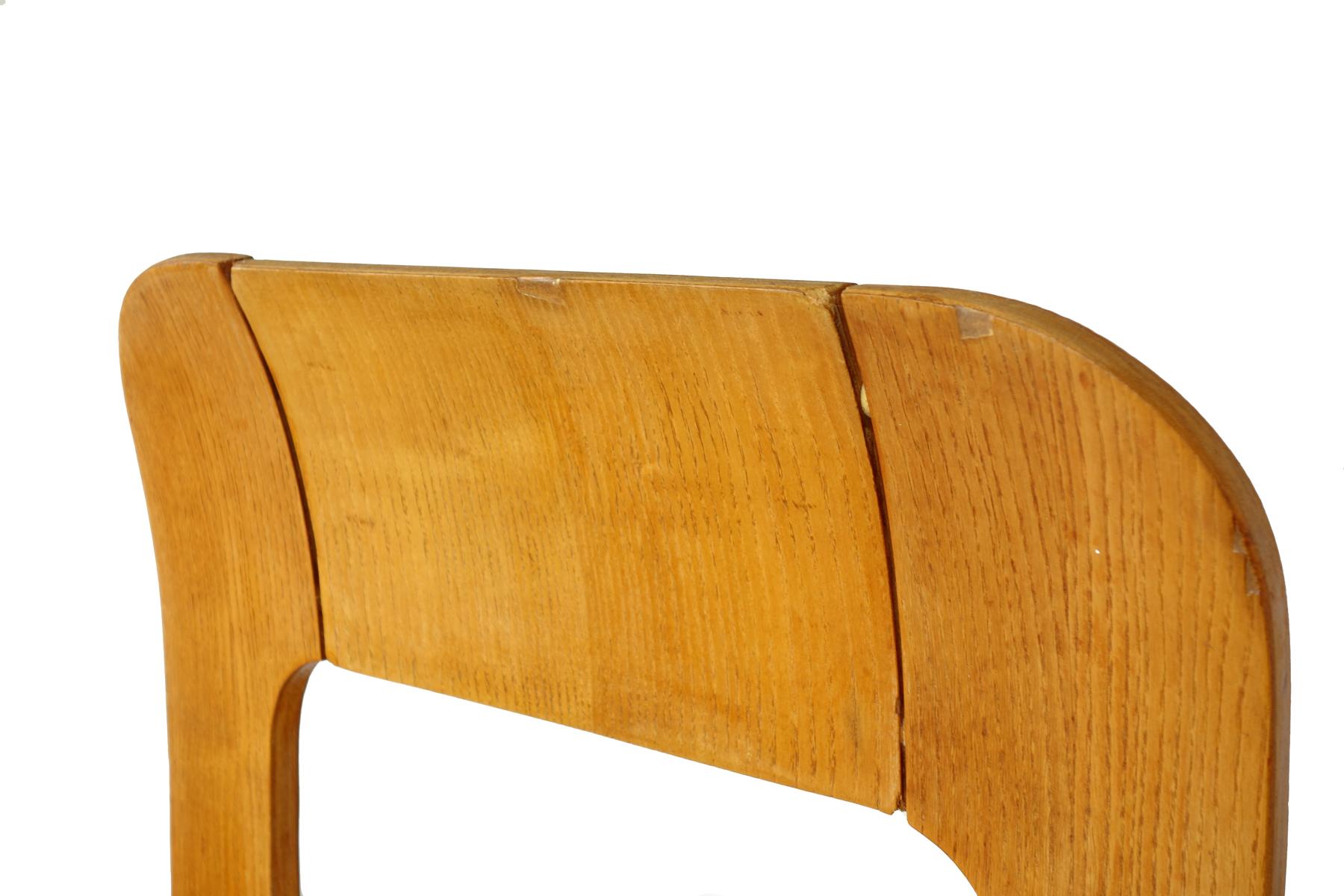 1970s Gigi Sabadin Stilwood Italian Design Playwood Chair, Set of 4 For Sale 5
