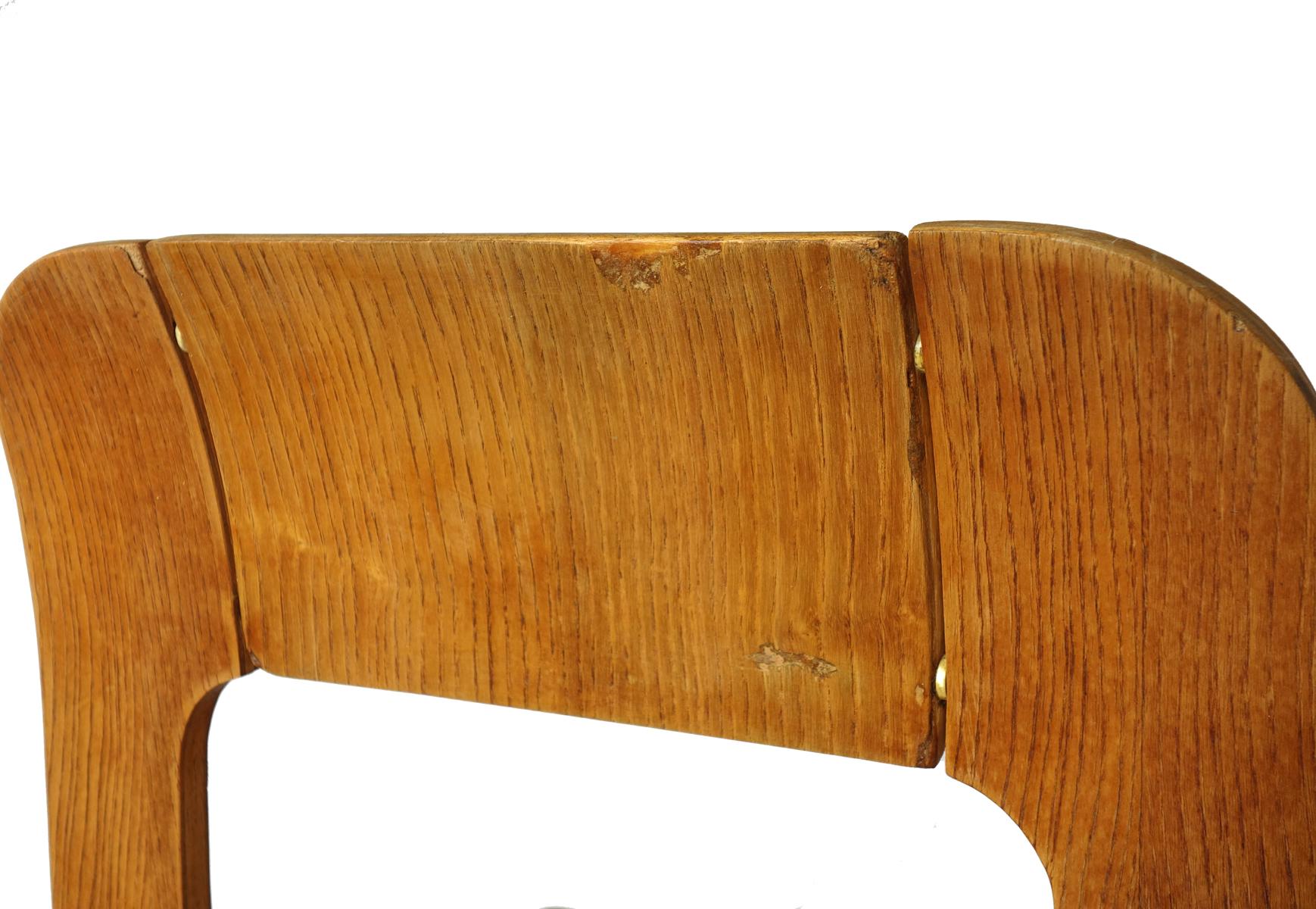 1970s Gigi Sabadin Stilwood Italian Design Playwood Chair, Set of 4 For Sale 2