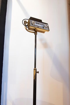 1970s Gilded Metal Floor Lamp