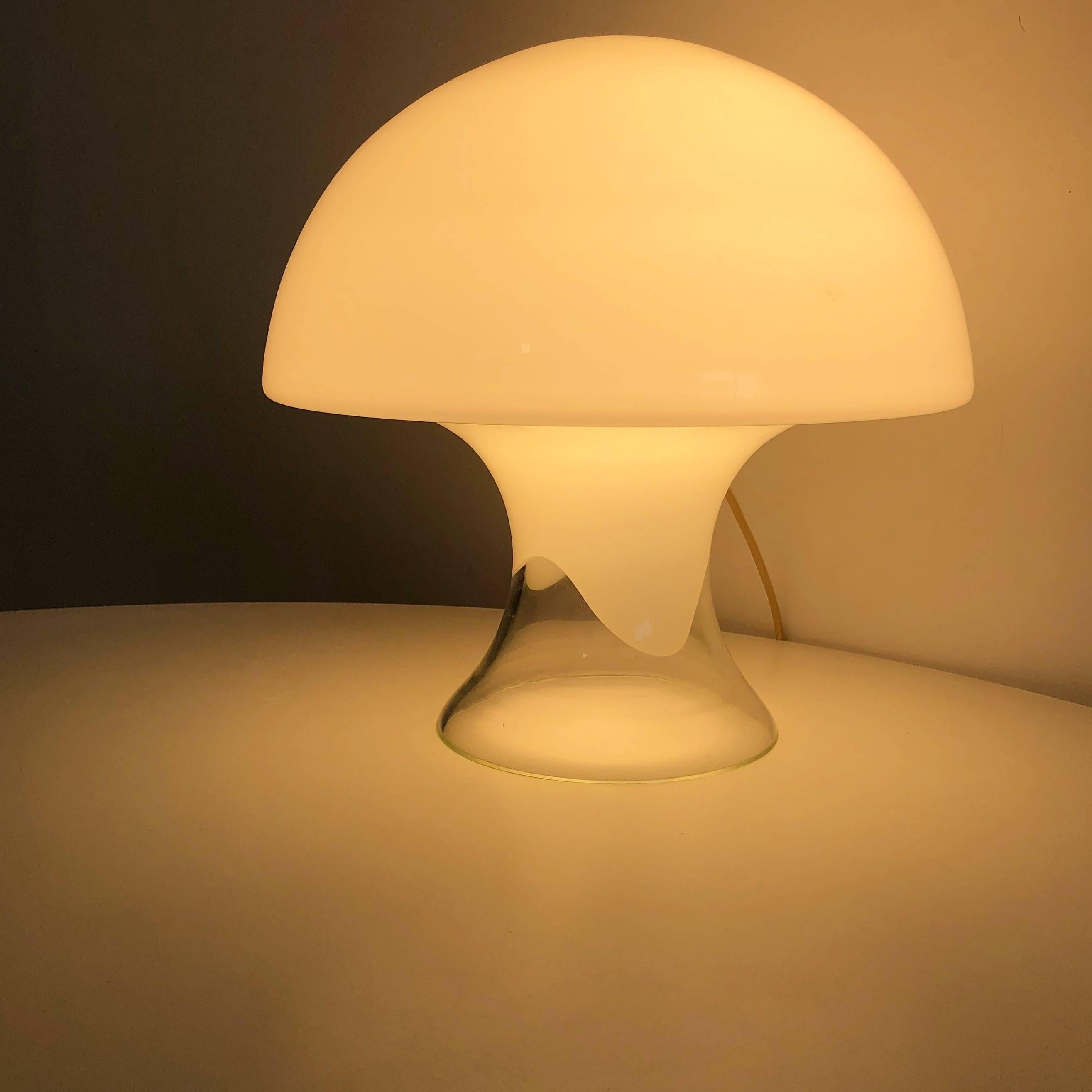 1970s Gino Vistosi Murano Glass Mushroom Lamp 5