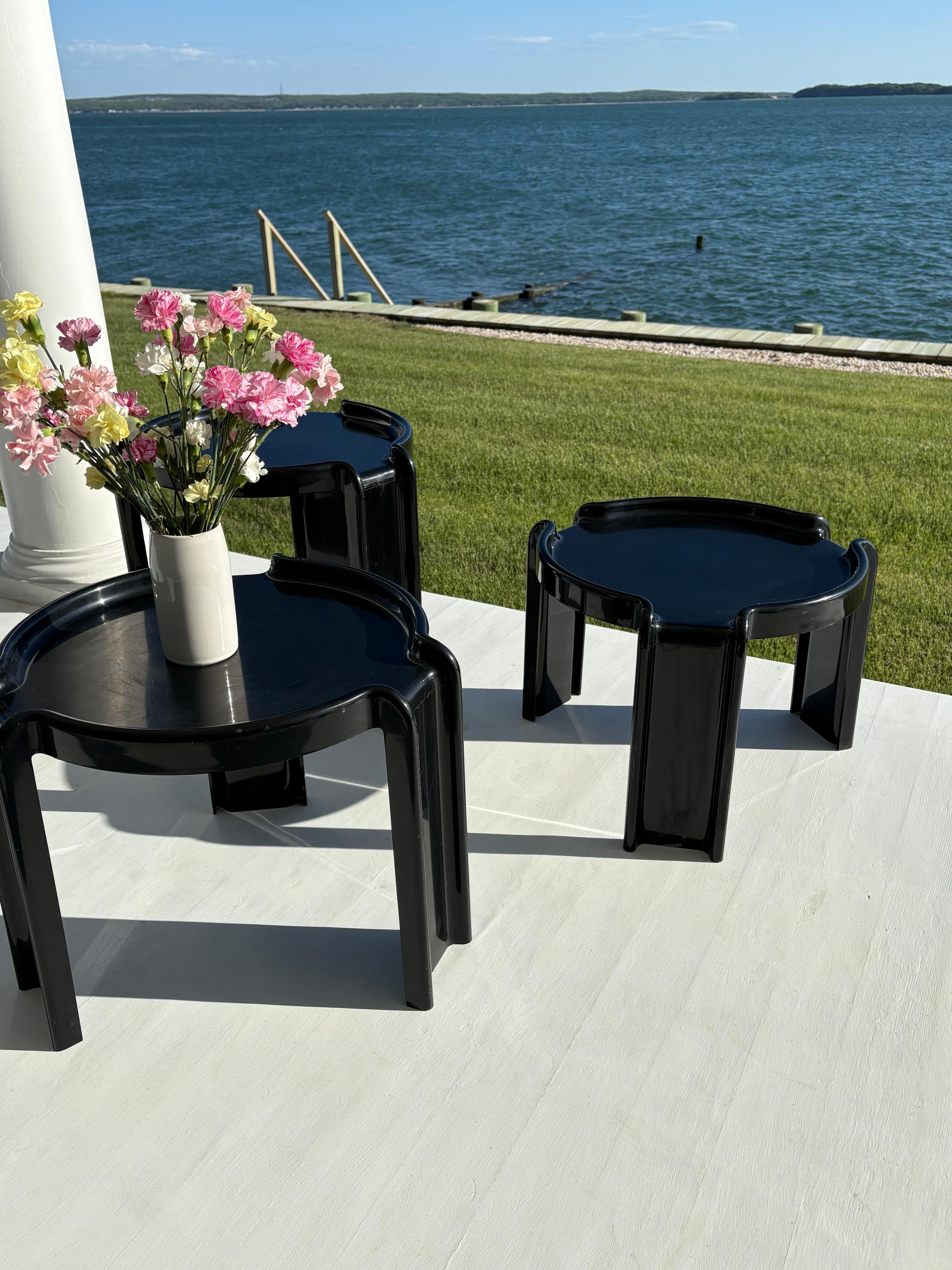 Mesas apilables Giotto Stoppino de Kartell, años 70 en venta 3