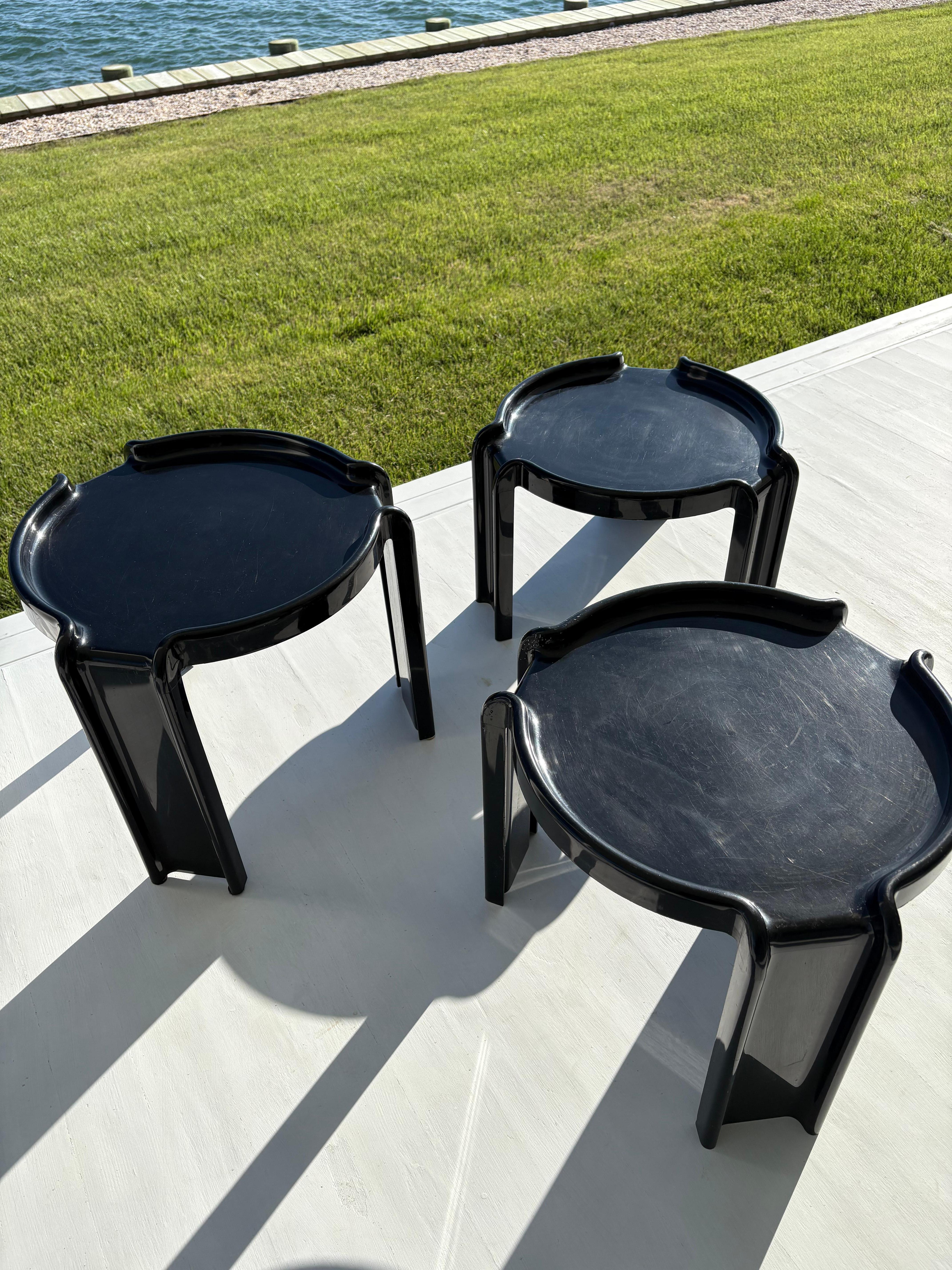 Mesas apilables Giotto Stoppino de Kartell, años 70 en venta 4