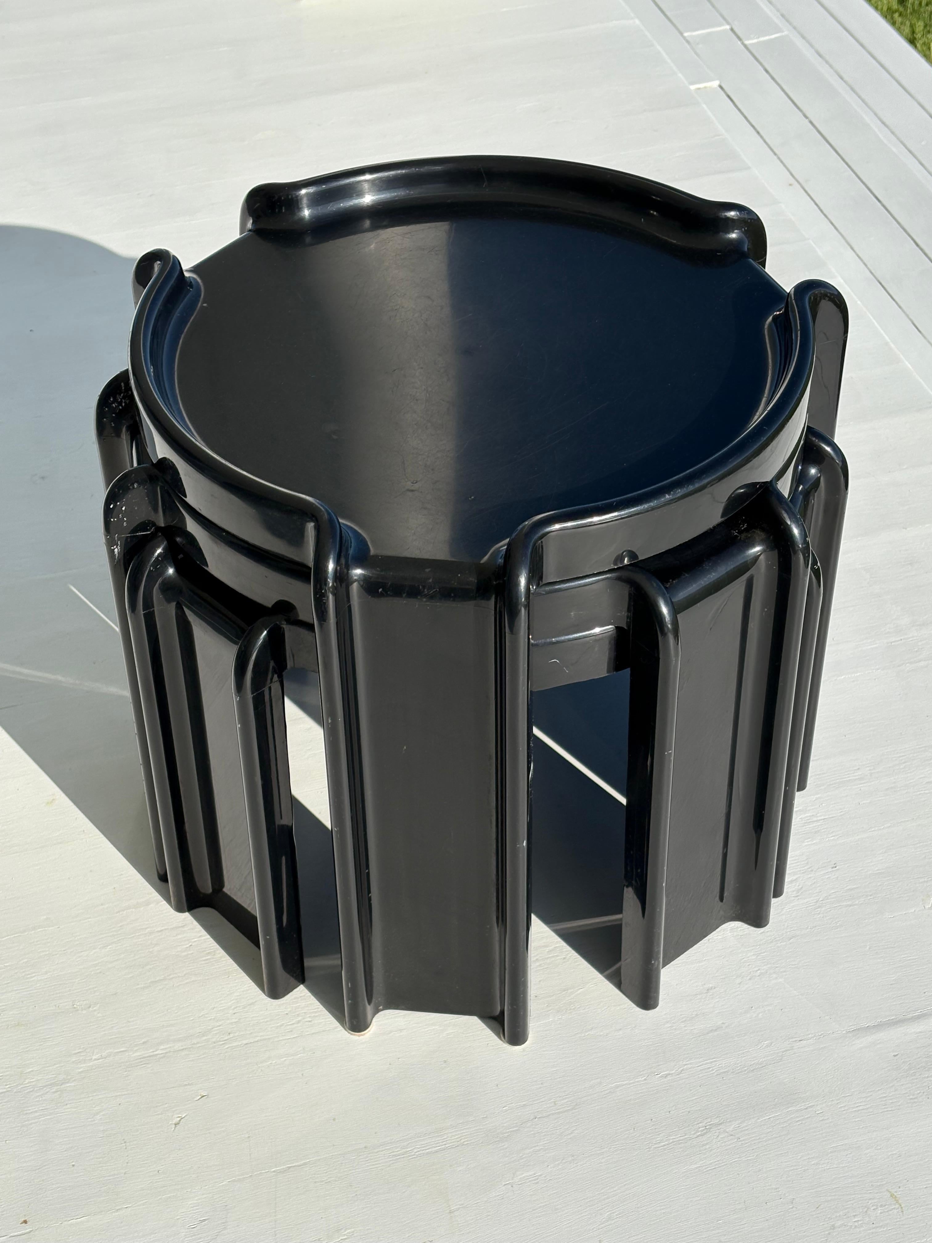 Mesas apilables Giotto Stoppino de Kartell, años 70 en venta 7