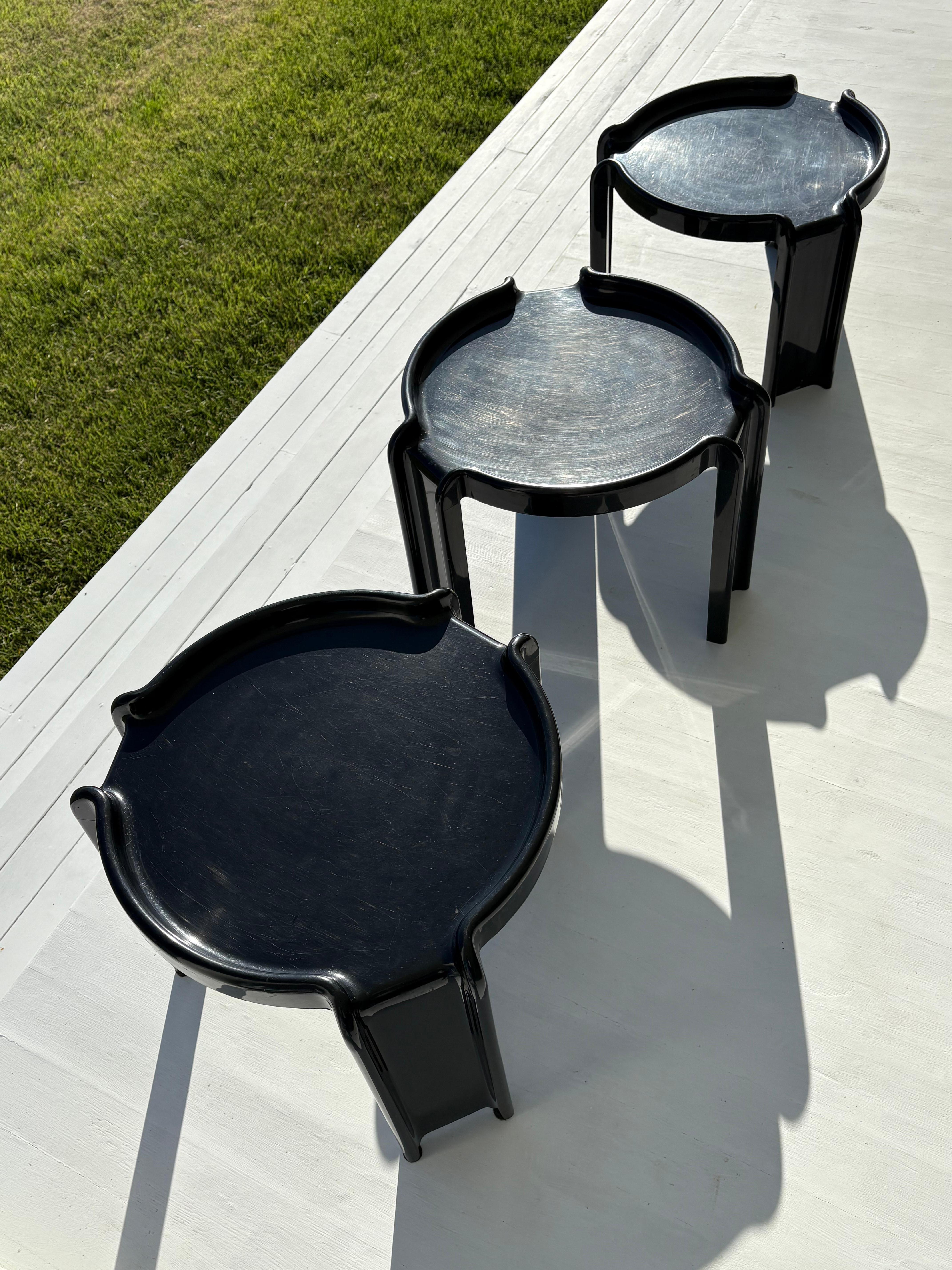 Mesas apilables Giotto Stoppino de Kartell, años 70 Estadounidense en venta