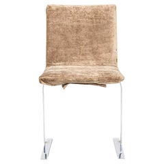 1970s Giovanni Offredi for Saporiti Italia Dining Chair in Beige Fabric