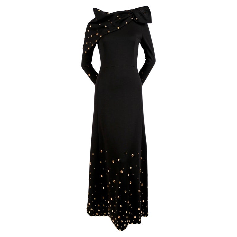 slim fit dress slacks BLACK MIDI DRESS WTH GOLD STUDS