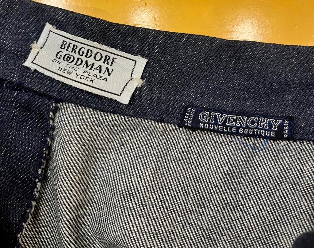 1970’s Givenchy Blue Denim Long Maxi Skirt for Bergdorf Goodman 4