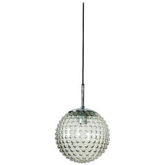 1970s Glass Bubble Hanging Light by Motoko Ishi Rolf Krüger for Staff Lights