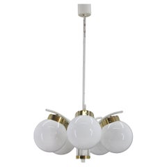 1970s Glass Chandelier by Instala Decin, Czechoslovakia