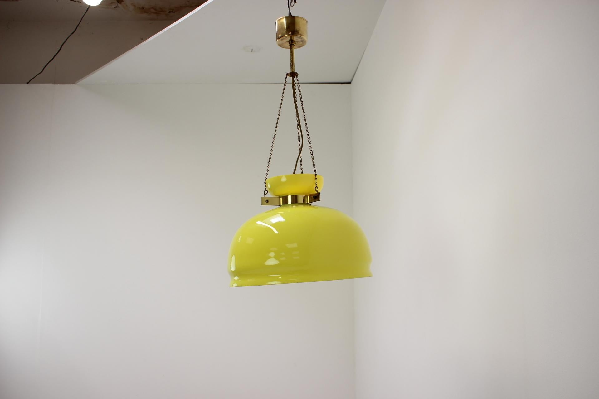 German 1970's Glass Chandelier, Czechoslovakia For Sale