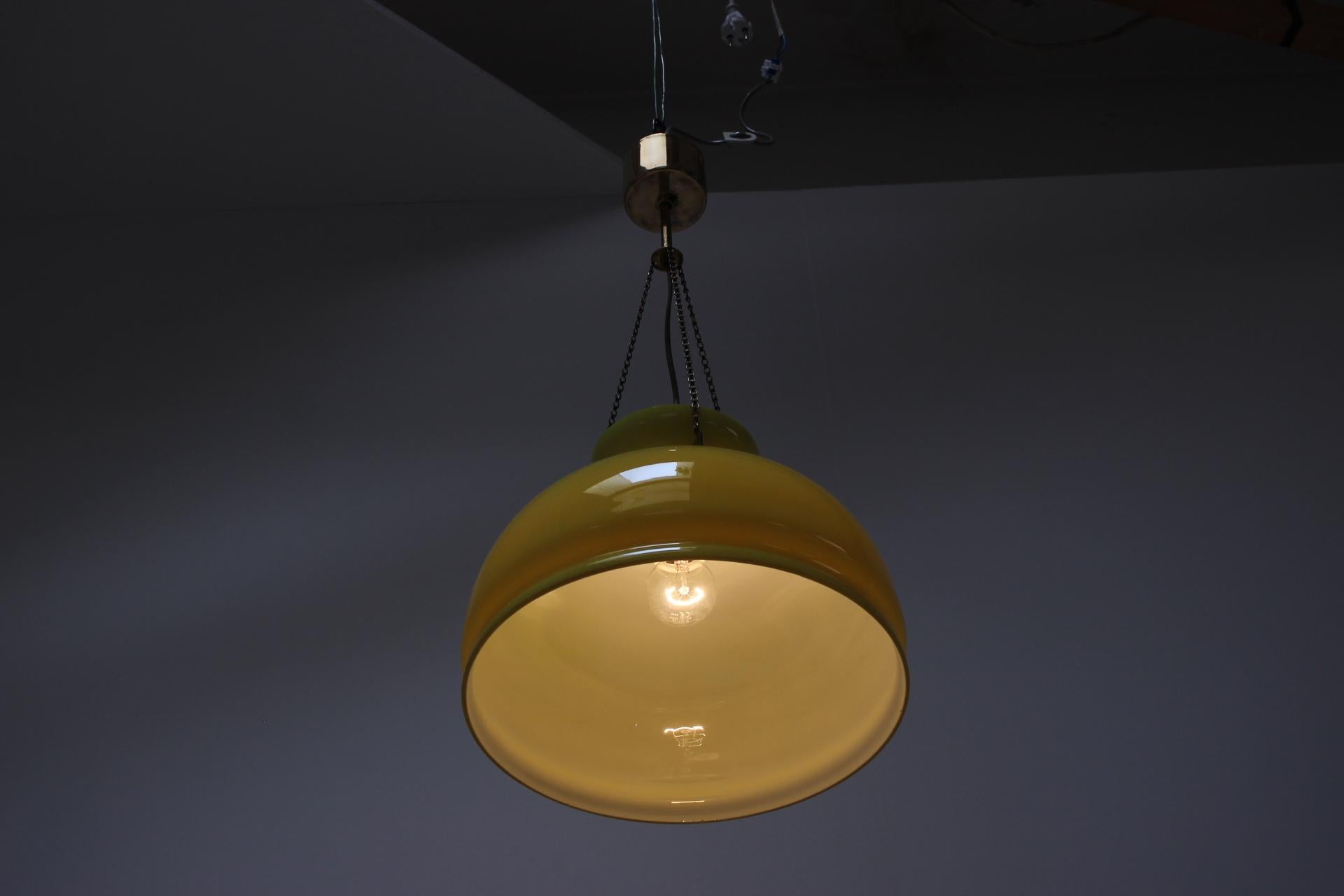 1970's Glass Chandelier, Czechoslovakia For Sale 2