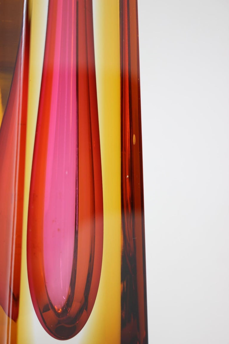 1970s Glass Design Vase by Pavel Hlava, Czechoslovakia For Sale at 1stDibs