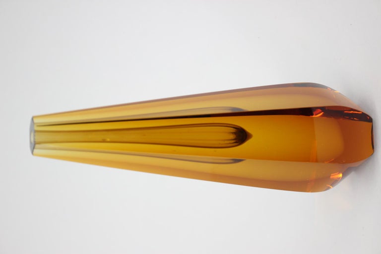 1970s Glass Design Vase by Pavel Hlava, Czechoslovakia For Sale at 1stDibs