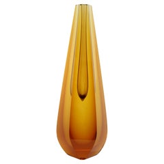 Vase en verre au design des années 1970 par Pavel Hlava, Tchécoslovaquie