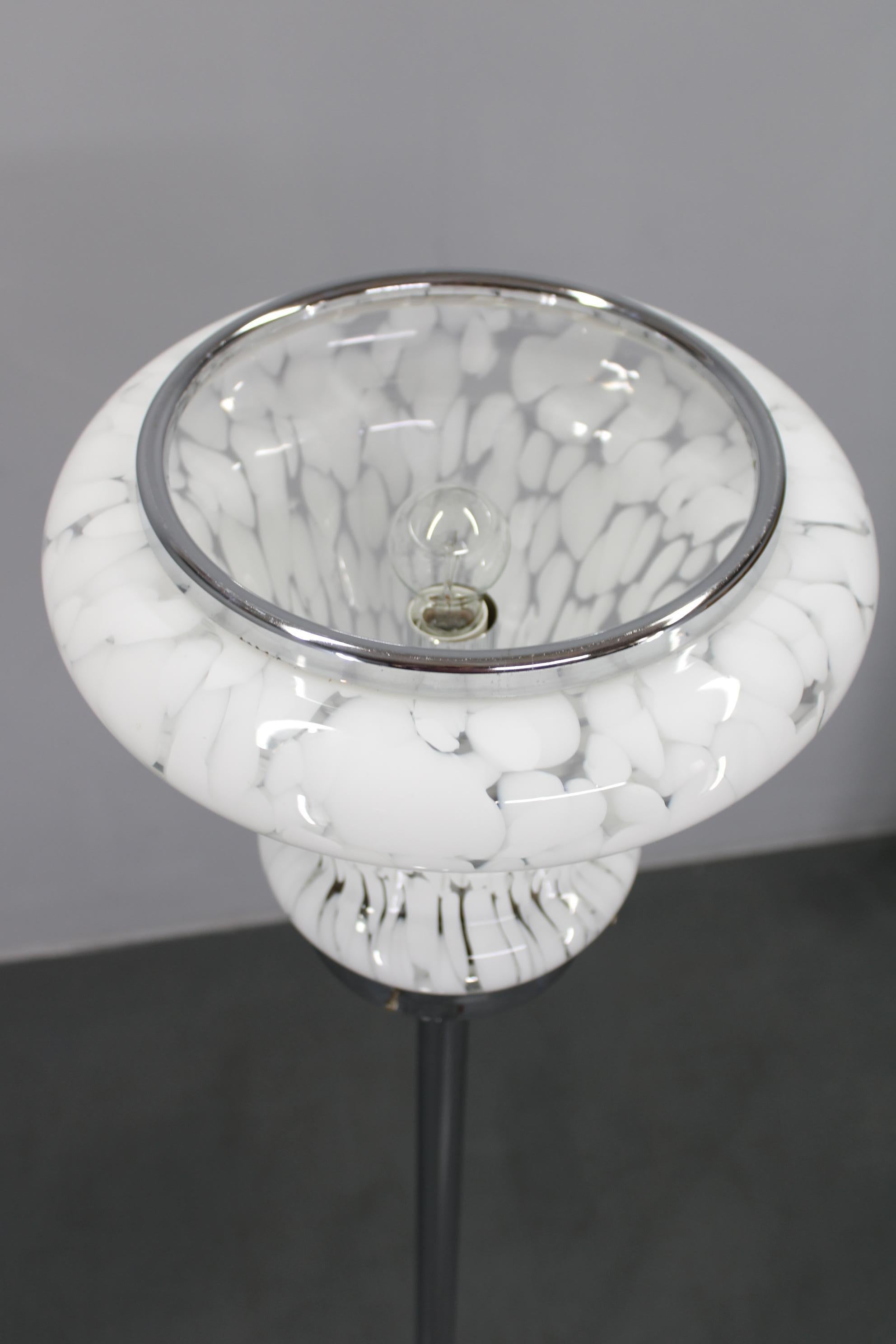 Italian 1970s Glass Floor Lam , Italy For Sale